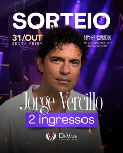 Sorteio do Show de MPB do Artista Jorge Vercillo