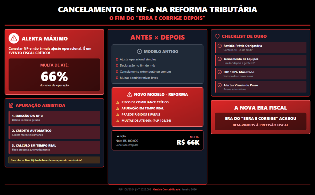 Nova Lógica sobre o Cancelamento de NF-e na Reforma Tributária